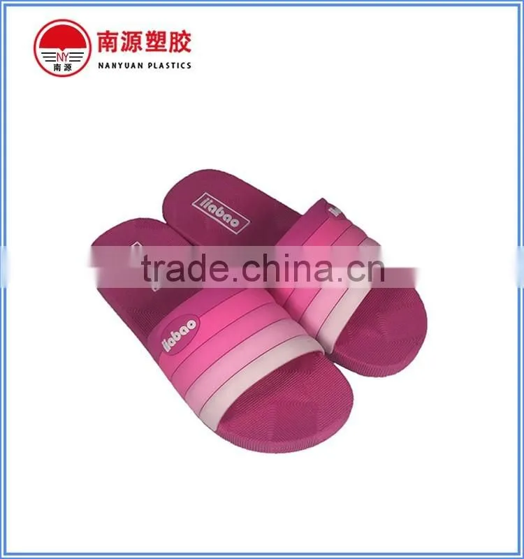 PVC rainbow strap fashion slipper for lady