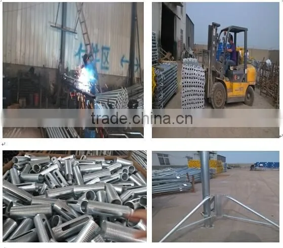 Galvanized adjustable steel prop/push pull prop/shoring prop on sale