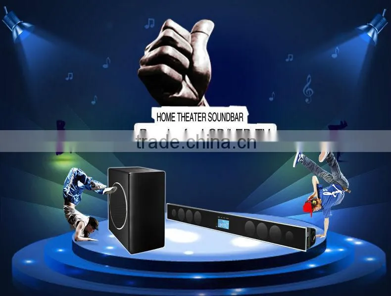Multifunctional RCA wireless tv soundbar speakers for home theater projector