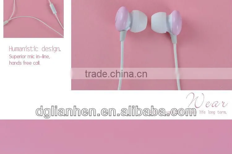 ULDUM two way radio earbud with mic smile in-ear earphone