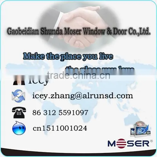 German wood double glazed inward swing window door design