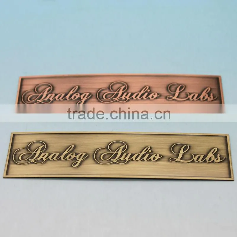 personalised metal brass any name stamping name plate/way door name /sign plates designs