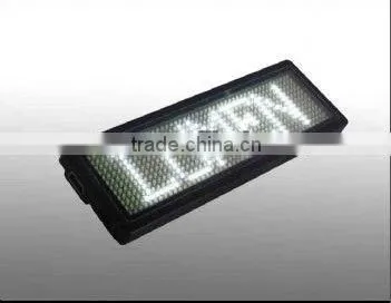 CE&RoHS approved LED Badges 48x12 pixel rechargeable led name tag