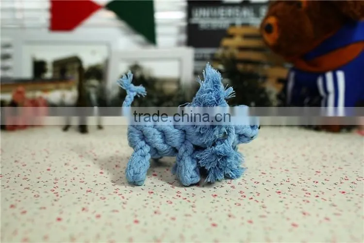 Lion shape rope dog chew toy