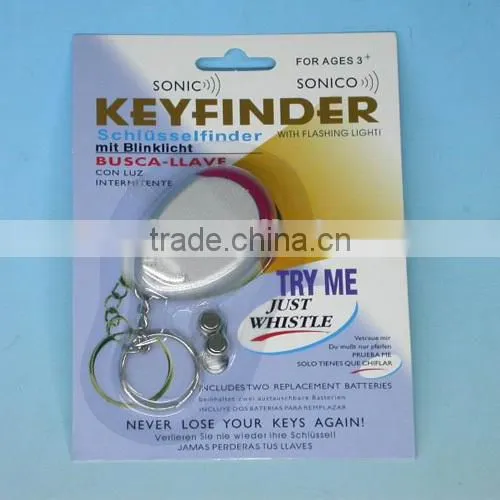 eco-friendly key blank finder whistle keychain