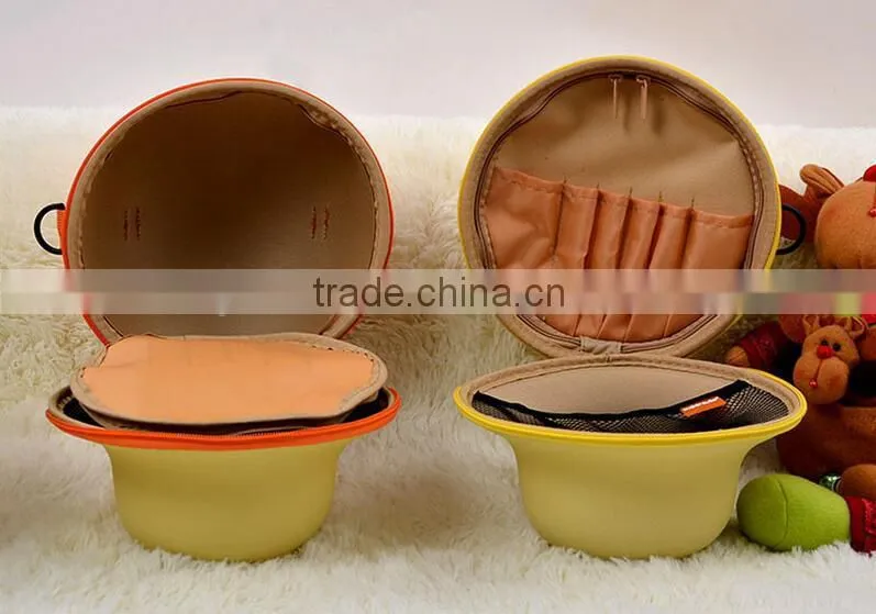 New design EVA Green color mushroom shape wholesale handbag/High grade oranger color mushroom handbag for children