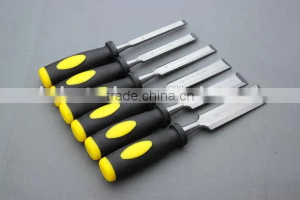 Wood Chisel with two color plastic handle