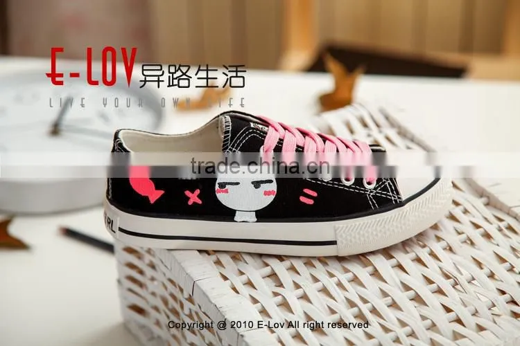 NO.D020HHot sales high quality ladies canvas shoes