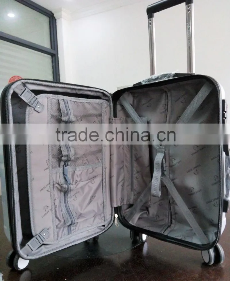 Business Quality Vintage ABS+PC Bright colorful trolley luggage set