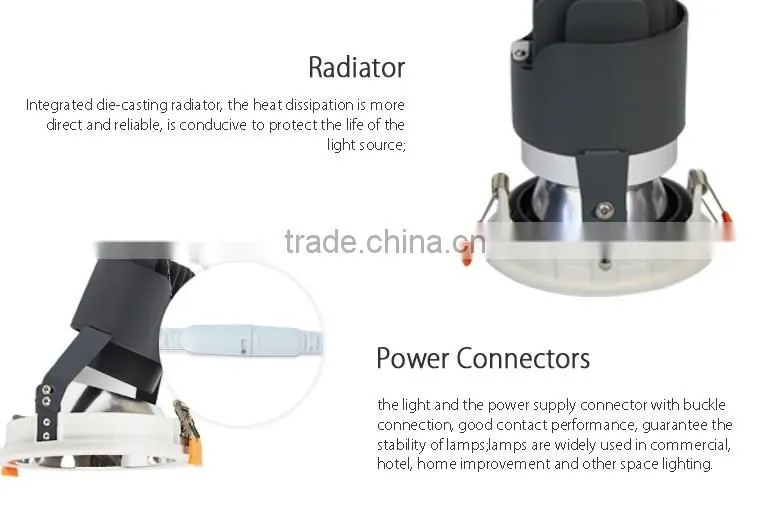 high-efficiency cob light Circular 21w led wall wash light