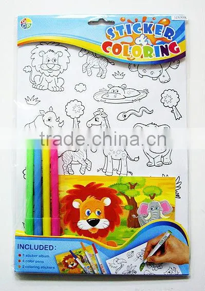 Coloring Sticker set