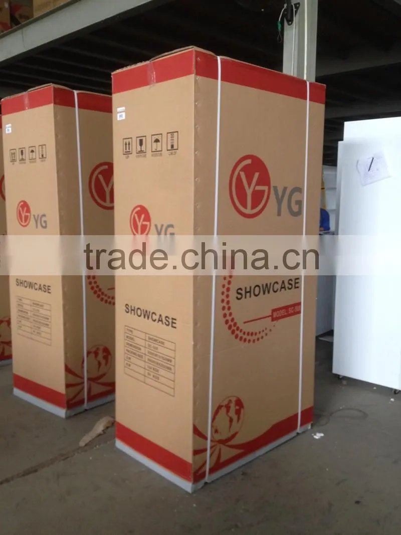 supermarket showcase refrigerators vertical refrigerated showcase two door beverage coolers