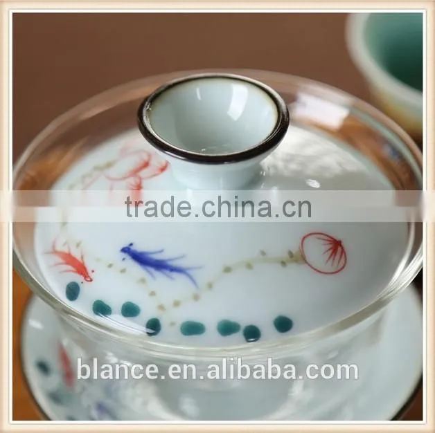 heat resistant Clear Glass GaiWan