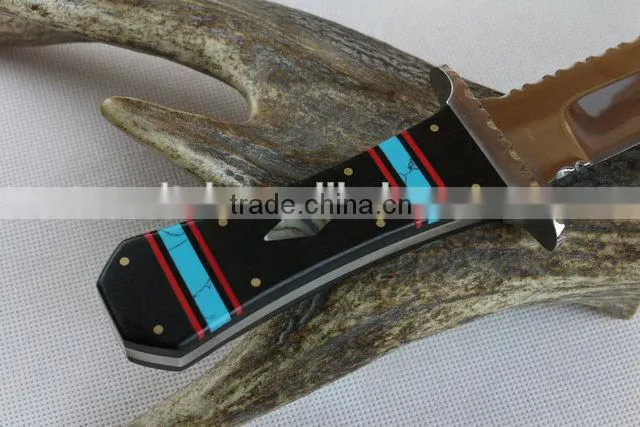 OEM fixed blade Collection knife with mirror surface