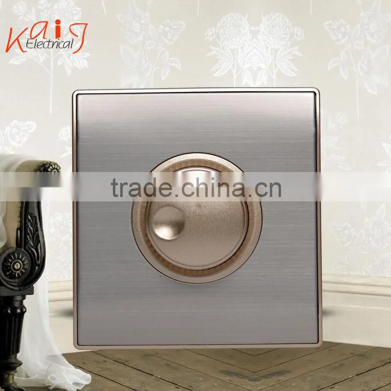 brushed steel light or fan dimmer switches