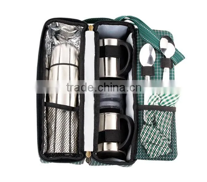 500ml stainles steel vacuum flask gift sets and 2 coffee mug