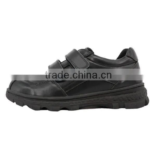 Guangzhou Customized Boys Microfiber Leather No Brand Name Sport School Shoes Without Lace