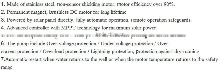 2016 most convenient solar power water pump