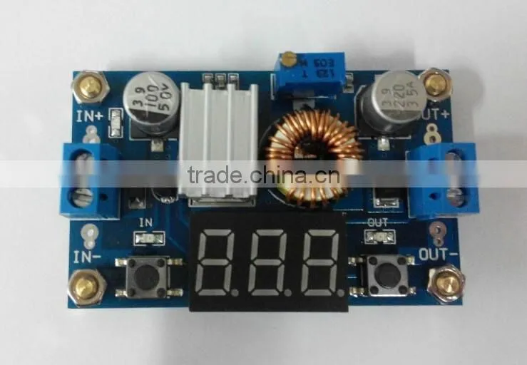 5A 75W XL4015 DC-DC Converter Adjustable Step-Down Module 4.0-38V to 1.25V-36V DIY Adjustable Power Supply