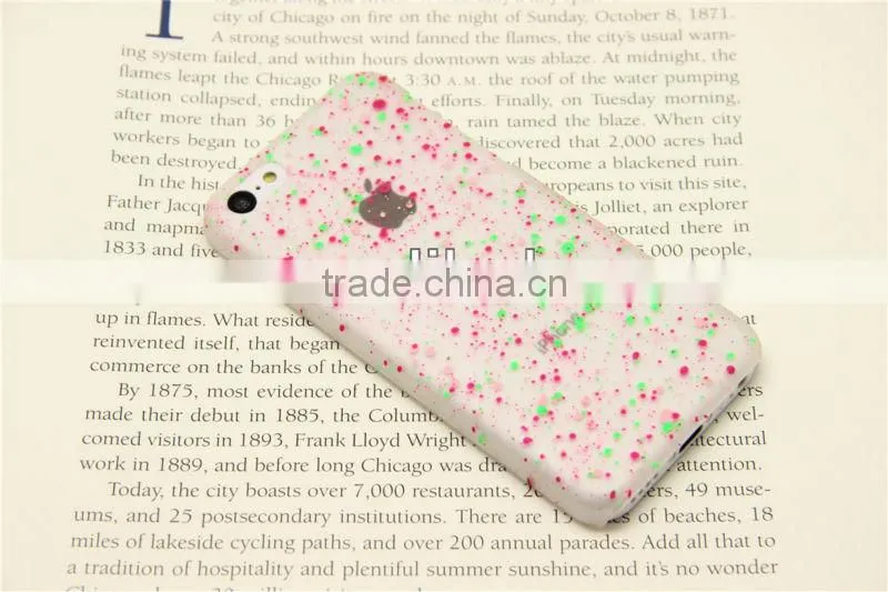 For Apple iPhone 5C New Arrival Ultra Thin Slim LED Flashing Light Up Snow Flower Case