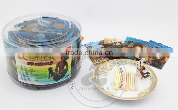 Hot Sale In Bolivia 10g Puzzle CC stick Candy/ With 3D Puzzle