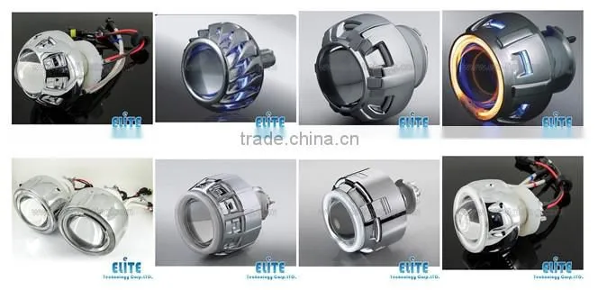 2.0 inches 35w 55w small universal motorcycle HID projector lens manufacture bi-xenon HID projector lens headlight
