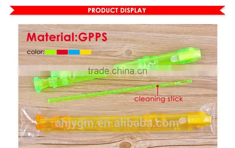 New Design Differnt Transparent Colored Plastic/GPPS Flute
