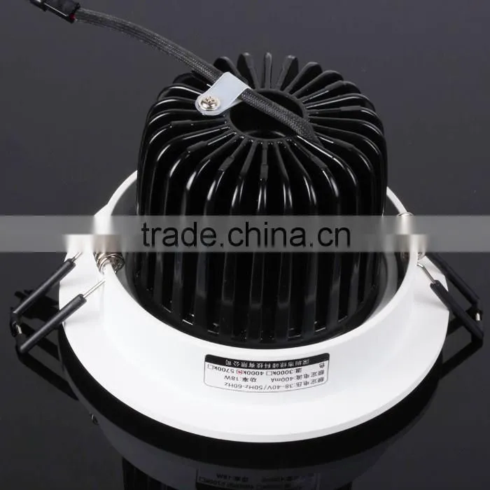 Downlights Indoor Luminaires dimmable 12W 18W LED COB recessed downlight