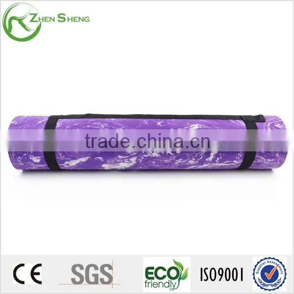 ZHENSHENG colorful natural rubber eva yoga mat