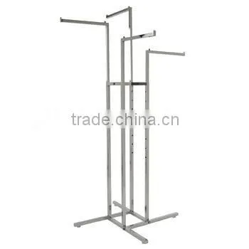 Four Way Rack with 4 Straight Square Arm