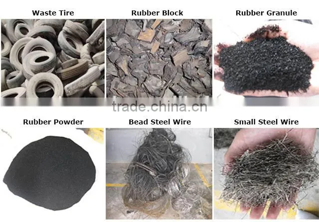 Double shaft tire shredder machine