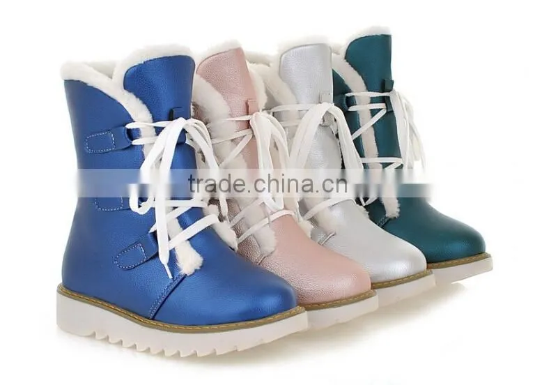 new year new designs high quality shoes PU boots 2016 CP6598