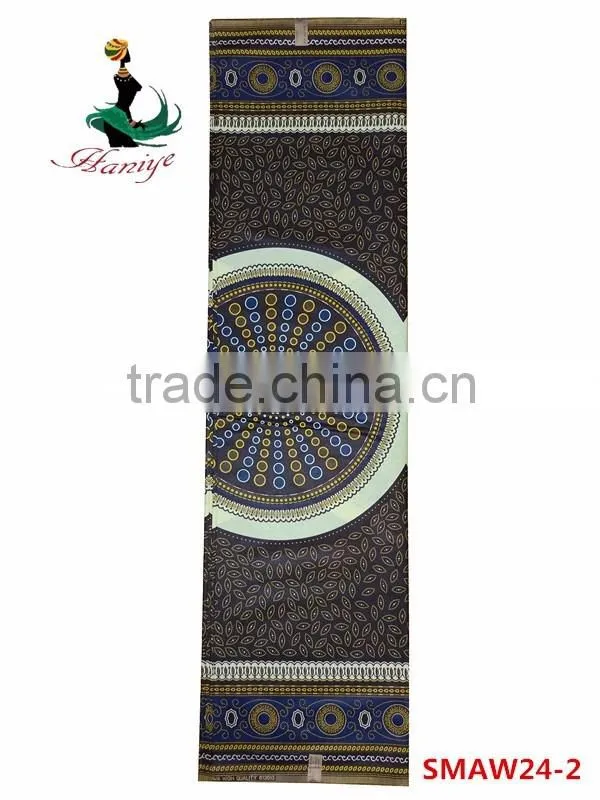 Real wax hollandais fabric African printed wax fabric SMAW24 special partten