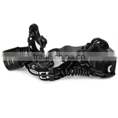 led rechargeable zoom headlamp diving headlamp