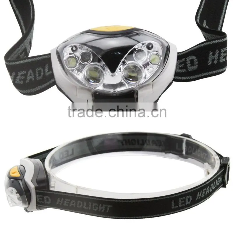 6 LED Lights 300Lumen 3 Mode Outdoor WaterResistant Headlight Night Fishing Camping Hiking Cycling Climb WaterProof Headlamp