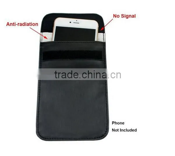 Custom new design anti-radiation rfid pouch case for cell phones