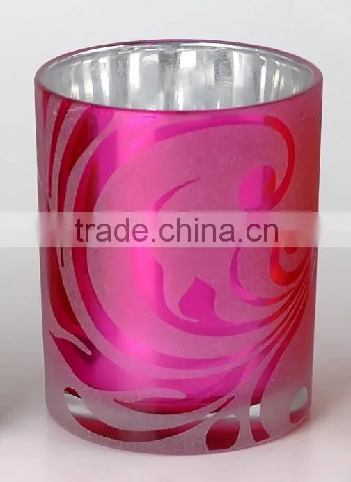 High quality black candle jar , black candle glass jar