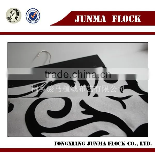 Manufacturer China Flocked Upholstery Textile Flocking Print Printing Fabric for Wicker Furniture Slipcovers