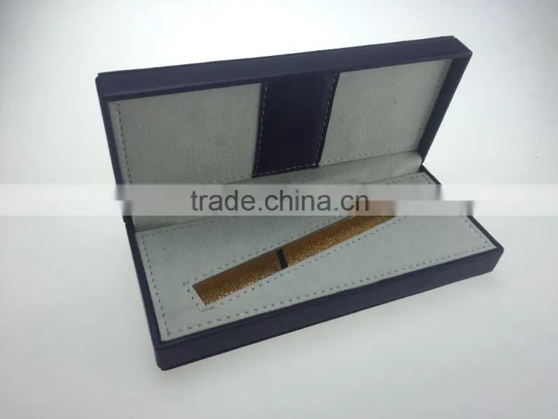 Blue color fancy professional cardboard pen gift box for sale