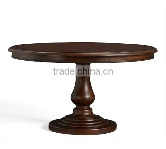 China manufacture wholesale wooden furniture round carved dining table