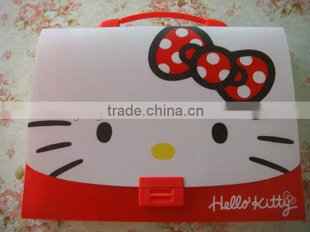 Beautiful cute document file bag folders with button