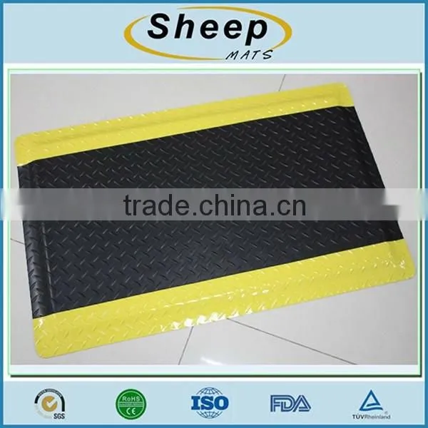 Hot selling waterproof anti fatigue industrial non-slip floor mat pvc