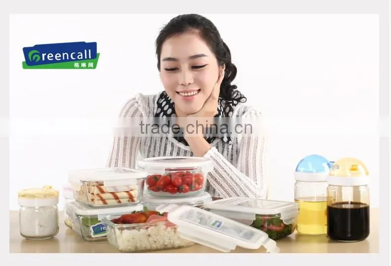 2016 Hot qualitity glass food storage container set for office