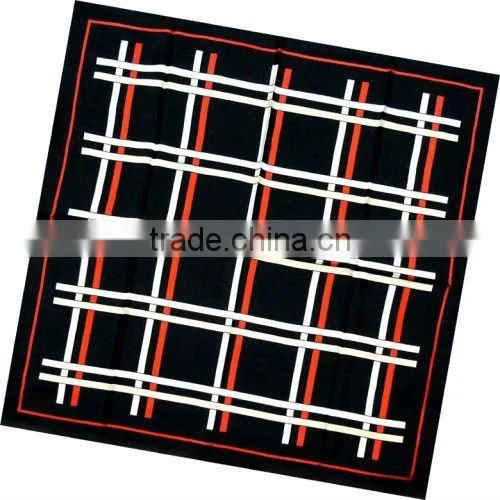 Lady's Fashion Print Silk Twill Square Scarves