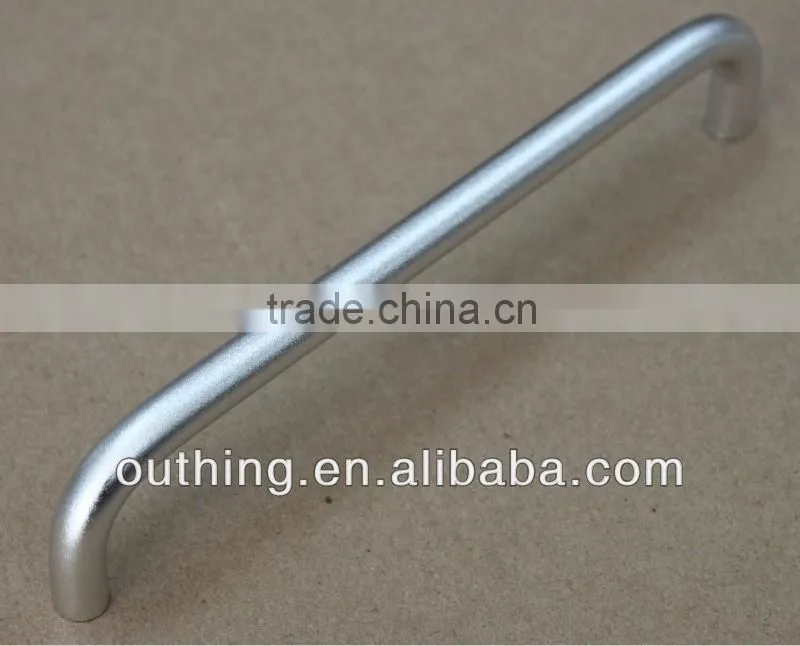 anodized sand aluminum alloy bent handle for furniture,kitchen cabinet D2004