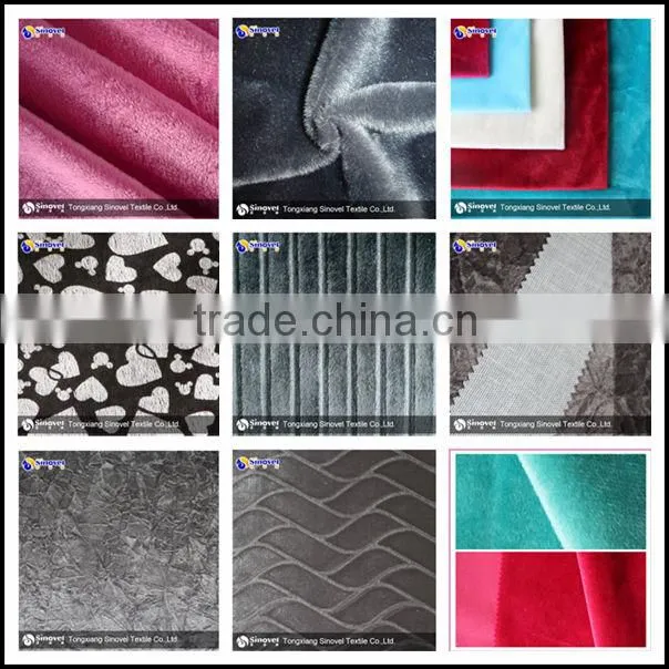 Warp Knitting Plush Fabric/Short hair velvet fabric/normal velvet