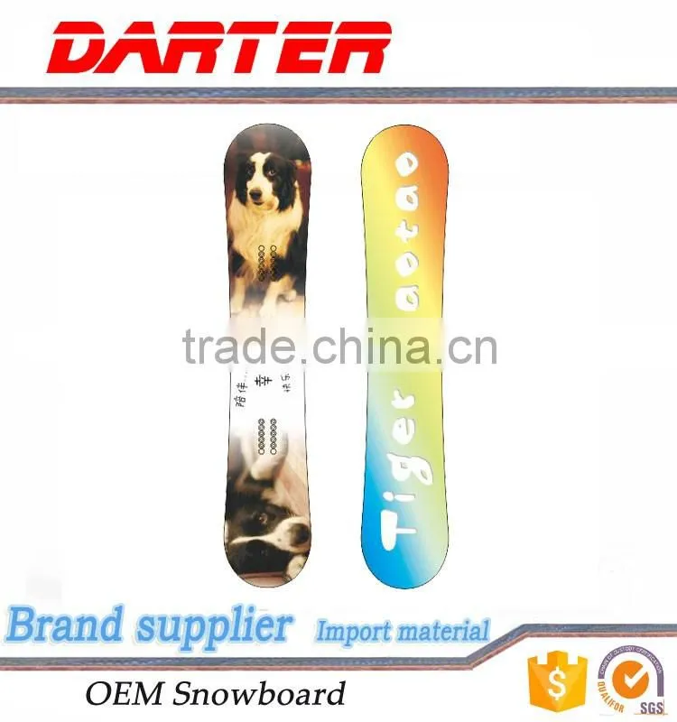 Variety of sizes silk-screen printing flat camber analog snowboard