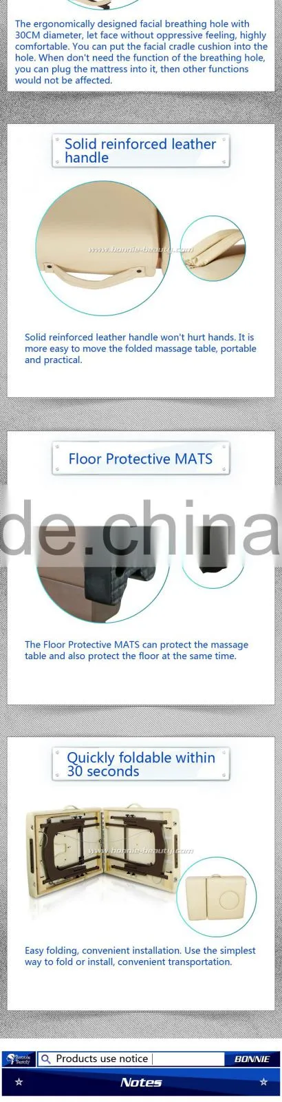Three-Section Hatchback portable massage table supplier