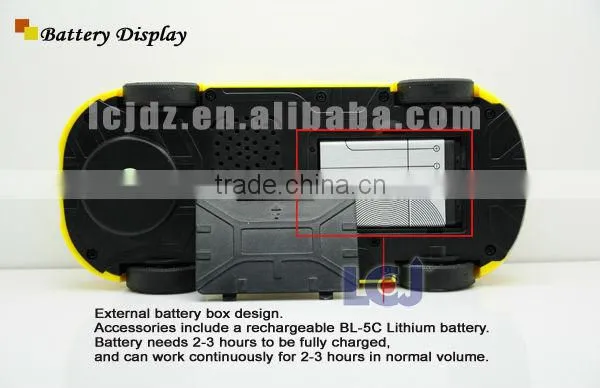 Mini 40mm speaker with fm radio mp3 player