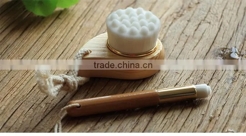 High quality wood handle cleaning makeup brushes